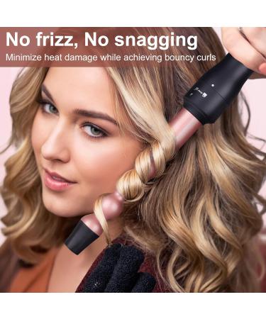 5 in 1 Curling Wand Set - Interchangeable Ceramic Curling Iron & Brush Fast Heating Includes Glove & Clips | International Shipping Available - Buy Online on GoSupps.com