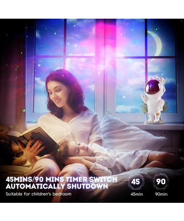 Astronaut Galaxy Star Projector with Nebula Timer - Remote Control, Ideal Bedroom Light for Children and Adults - White - Buy Online on GoSupps.com
