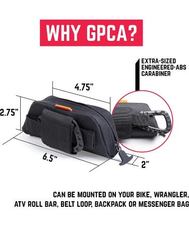 GPCA Utility Case - Small Tool Bag with ABS Belt Clip and MOLLE Straps | Versatile Belt Pouch for Jeep, Car, Bike | Tough-Built Organizer for Glasses, Keys, EDC Tools - Buy Online on GoSupps.com