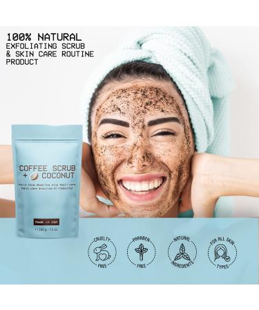 Luxurious Life's Butter Exfoliating Coffee Scrub for Cellulite, Stretch Marks & Acne | Natural Arabica Coffee, Shea Butter & Almond Oil - 100% Organic - Buy Online on GoSupps.com