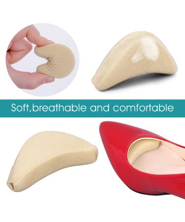 Sibba Toe Filler Inserts - Unisex Breathable Soft Big Toe Plug Forefoot Pad for High Heel Pain Relief - Nude&Black - Buy Online on GoSupps.com