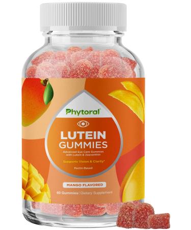Lutein & Zeaxanthin Eye Vitamins for Adults - Delicious Vegan Eye Health Vitamins Lutein and Zeaxanthin Gummy Vitamins for Adults Eye Care - Lutein Gummies for Vision Clarity and Blue Light Support