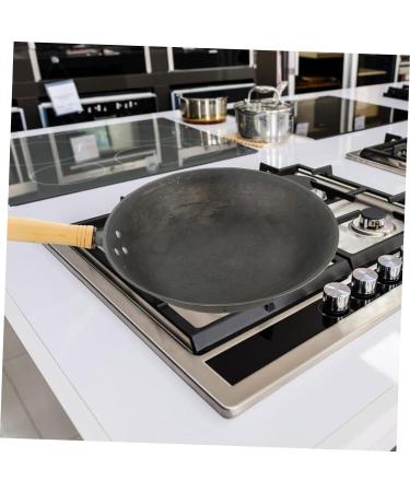 Zerodeko Wok Nonstick Frying Pan Nonstick Cookware Nonstick Skillet Pan Mini Food Metal Grilling Stir Fry Skillet Mini Accessories Seafood Pan Uncoated Work Iron Noodle Cooker - Buy Online on GoSupps.com