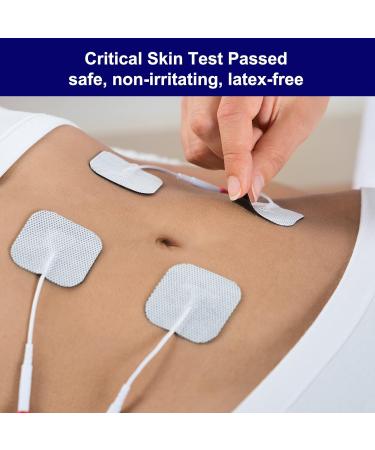 TENS Unit Replacement Pads - NURSAL 2x2 Reusable Electrotherapy Pads (20pcs) - Upgraded Self-Stick for AUVON & TENS 7000 - Buy Online on GoSupps.com