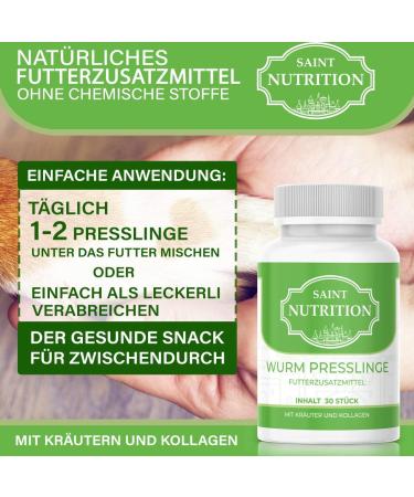 Saint Nutrition Delightful Pressing - Natural Worm Remedy for Cats Dogs Rabbits & Poultry | Stomach & Intestine Support Before During & After Infestation - Buy Online on GoSupps.com