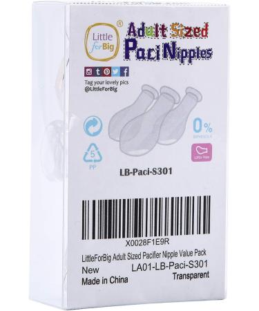 Littleforbig Adult Pacifier Nipple Value Pack - Premium Quality & Big Comfort - Buy Online on GoSupps.com