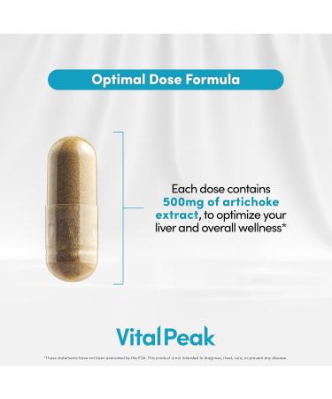 Artichoke 500 mg Supplement - Potent Artichoke Extract Capsules for Liver Health & Digestive Support - Artichoke Leaf Extract Promotes Energy & Focus - 30 Capsules 30 Count (Pack of 1) - Buy Online on GoSupps.com