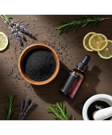  Natureluxy 100% Natural Ethiopian Black Seed Oil 30 ml | Glass Bottle with Dropper | Paraben-Free - Buy Online on GoSupps.com