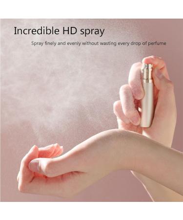 HAOXYO Perfume Atomisers Refillable Travel Essentials Perfume Travel Bottle Small Spray Bottle from Bottom Mini Pocket Size 5ml for Traveling and Outing (Rose gold) - Buy Online on GoSupps.com
