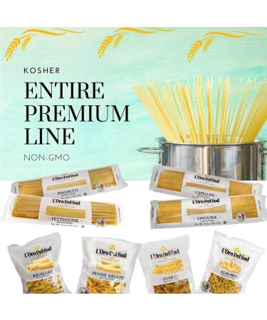 L'Oro del Sud Cavatappi Pasta (10x16 Oz) - Premium Quality Italian Pasta, Non GMO, Vegan, Kosher Certified - Buy Online on GoSupps.com