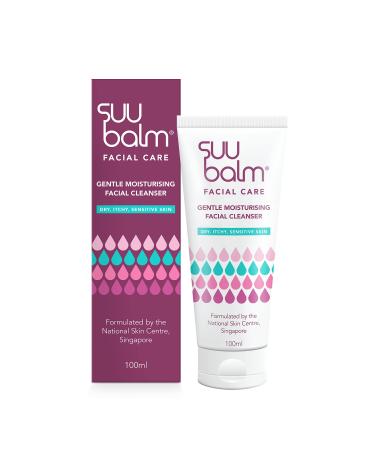 Suu Balm - Gentle Moisturising Facial Cleanser - Eczema Psoriasis Dry Sensitive Skin Treatment (100ml)