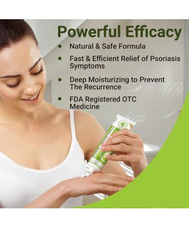 LMNOOP Psoriasis Cream - Maximum Strength Fast-Acting Moisturizing Relief for Dry Sensitive Skin (1.76oz / 50g) - International Shipping Available - Buy Online on GoSupps.com