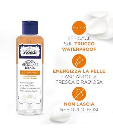 Acqua All Rose Micellar Water - 200ml Biphasic Makeup Remover with Oils & Vitamin C | Waterproof & Dermatologically Tested - Buy Online on GoSupps.com