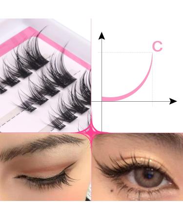D.I.Y. Lash Extension Kit with Lash Bond and Seal, Tweezers & Manga Cluster Lashes - Mavphnee 16A - Buy Online on GoSupps.com