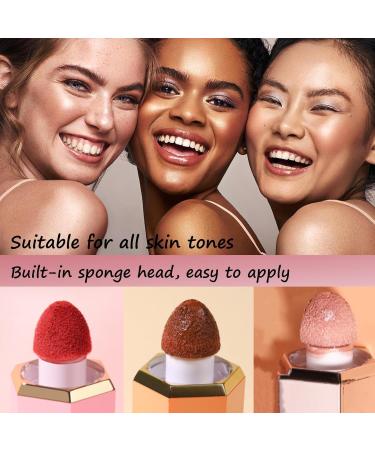 3PCS Liquid Contour & Liquid Highlighter & Liquid Blush Set - Long Lasting Smooth Lightweight Cream Blusher Highlighters Contouring Bronzer - Built-in Sponge Tip Face Makeup Set Gift A Set - Buy Online on GoSupps.com
