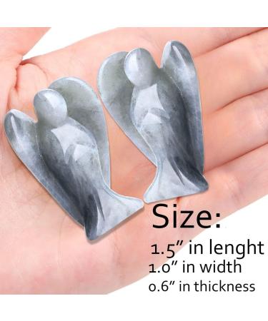 Buy Xiannvxi 38mm Labradorite Guardian Angel Crystal | Healing Gemstone Statue | Reiki Figure Gift - Buy Online on GoSupps.com