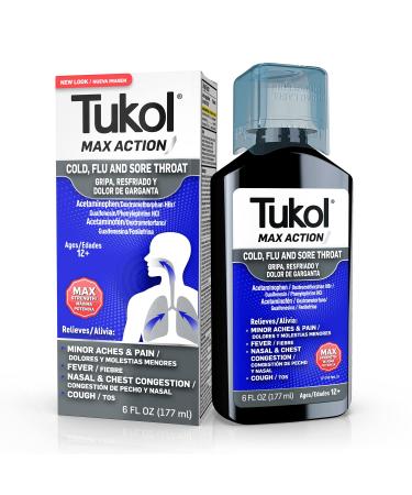 TUKOL Max Cold and Flu, 6 fl. oz. Cold and Flu Syrup 6 fl. oz