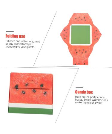 HOMSFOU 24pcs Boxes Watermelon Box Candy Gifts Kids Boxes Watermelon Party Favors Cookie Gift Cake Decor Cartoon Cardboard Boxes The Gift Packaging Boxes Paper Christmas Party Supplies - Buy Online on GoSupps.com