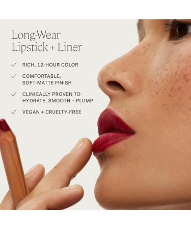 ILIA Lip Sketch Hydrating Crayon - Non-Toxic Cruelty-Free Hyaluronic Acid | Long Lasting Demi-Matte Lip Color (Banquette) - Shop Internationally - Buy Online on GoSupps.com