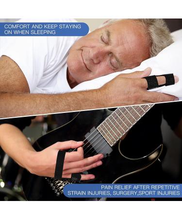 Trigger Finger Splint Brace - 2 Pack Adjustable Support for Right & Left Hand - Alleviates Finger Locking, Popping, Bending, Stiffness, Tendon Release & Pain - Pinky, Ring, Middle, Index Support - Buy Online on GoSupps.com