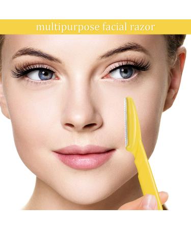 60-Piece Eyebrow Razor Set for Women - Shaper Trimmer with Precision Cover - Dermaplaning Tool for Face Hair - Skincare Party Favors in Multiple Colors - Buy Online on GoSupps.com