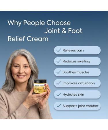 Icecloud Bee Venom Joint & Foot Relief Cream 2026 New Bee Venom Cream for Foot Natural Joint Relief Gel for Back Knee Hands Neck Feet Gentle Formula for All Skin (2PCS) - Buy Online on GoSupps.com