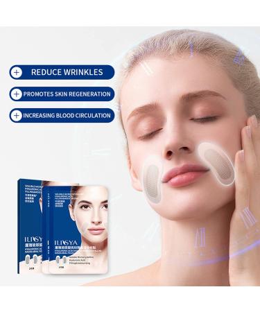 Micronadel Hyaluronic Acid Facial Plaster for Nasolabial Folds - Anti-Wrinkle Pads (2 Pieces) | International Shipping Available - Buy Online on GoSupps.com