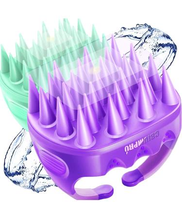 Shampoo Brush Scalp Massager Exfoliator for Dandruff Removal | Waterproof Shower Scrubber for Hair Growth | Soft Silicone Bristles | 2 Pack Scalp Brush for Thick Curly Hair - Buy Online on GoSupps.com