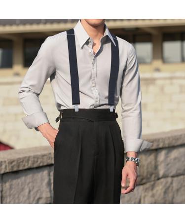 Adjustable Barley Direct H feG r Men s Braces - Elastic 4 Clip Braces for Work Pants Overalls & Jeans | International Shipping Available - Buy Online on GoSupps.com