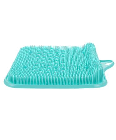 Shower foot massage device scrubber mat relaxation massage device foot tension tools for bathrooms feet blood circulation calms tired feet peeling green