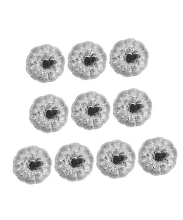 FUNOMOCYA Fall Pumpkins Decor Halloween Pumpkins 10pcs Bubble Dust Squash Vegetable Mini Foam Glitter Foam Pumpkins