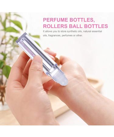 Beaupretty 10pcs Pink Roller Ball Essential Oil Bottle Set | Refillable Square Plastic Roll-On Bottles for Aromatherapy - Buy Online on GoSupps.com