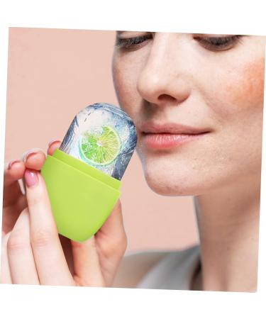 2-Pack Silicone Ice Cube Face Roller & Gua Sha Massager - Cooling Skin Care Tool for Glowing Complexion | 11.5x7cm - Buy Online on GoSupps.com
