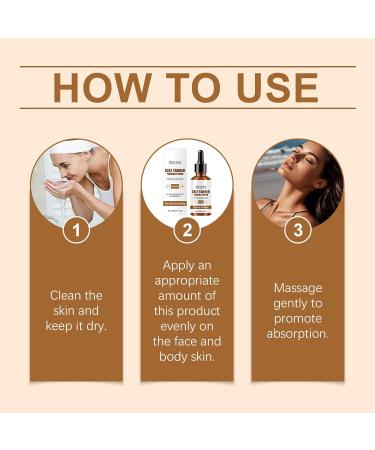 Drops De Bronzage Pour Le Corps | Protection UV Lotion Autobronzante Femme Sans Soleil - Solution Autobronzante Naturelle Bronzage Longue Dur e 30ml Pour Voyage Ext rieur Maison cole - Buy Online on GoSupps.com