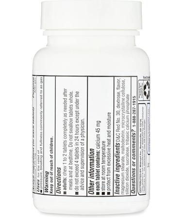 Gas Extra Strength Chewable Tablets with Simethicone 125 mg Fast Gas & Bloating Relief Cherry CremebFlavor 48 Count (Pack of 1) + Create Sticker - Buy Online on GoSupps.com
