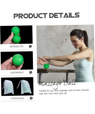 Healeeved Fascia Ball Massage Set - 3 Planar Fasciitis & Muscle Relaxation Massage Balls for Foot Shoulder & Neck | TPE Roller Device for Improved Wellness - Buy Online on GoSupps.com