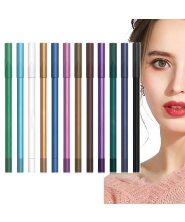 Eye Liner Pencils - Eyeliner Liquid - Easy Removal Smooth Coloring Eye Makeup Supplies Long Lasting for Halloween Music Festival Rowces