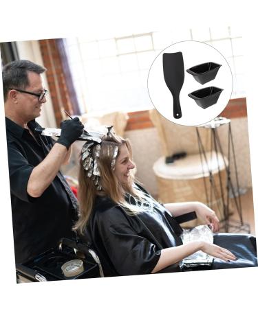 Beavorty 1 Set hair coloring tools balayage paddle hair dyeing bowl and brush hair color board salon hair dye coloring kit hair styling kit Hair Coloring Board to color hair plate abs 30X9.7X0.3CM Black - Buy Online on GoSupps.com
