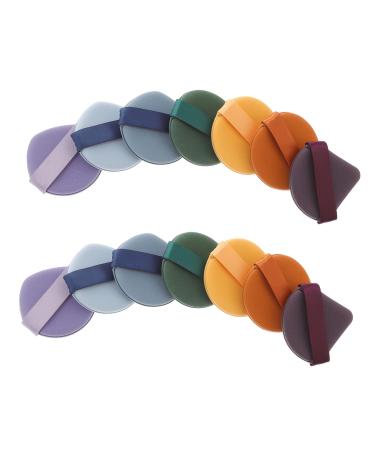 Angoily 2 Boxes Facial Puff Makeup Puff Cotton Puff Wet and Dry Dual-use Makeup Sponge Wet Dry Cosmetic Foundation Sponge Small Cushion Foundation Puff Powder Face Natural Sponge