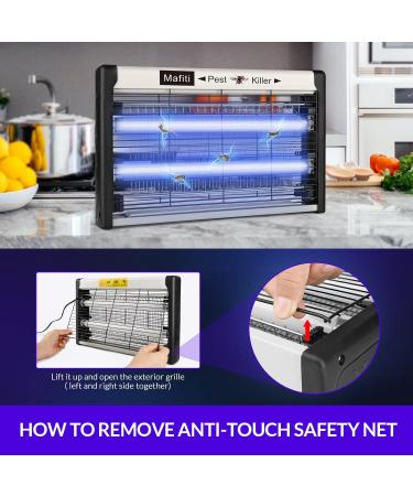 Buy Mafiti 20W Electric Mosquito Zapper - Indoor Insect Killer with UV Light | Effective Fly Trap for Home Kitchen & Farm - Buy Online on GoSupps.com