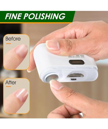 Electric Nail Clipper with Light 500mAh Rechargeable Automatic Nail Clipper with Nail Scraps Storage 2 Speed Low Noise Electric Nail Cutter Safety Automatic Nails Blanking Sanding for Adult - Buy Online on GoSupps.com