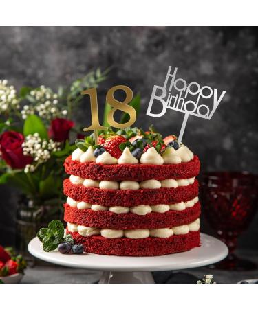 Acrylic Cake Topper 30PCS Happy Birthday Cake Topper Acrylic Cake Number 0-9 Birthday Cake Pick Cupcake Toppers for Birthday Party Cake Desserts Pastries Decorations - Buy Online on GoSupps.com