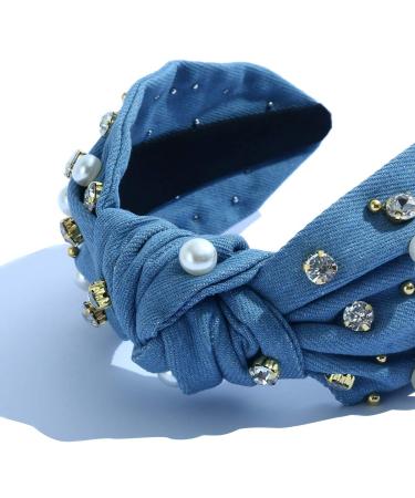 Pearly Crystal Pink Women's Headband | Luxury Jeweled Hairband - Buy Online on GoSupps.com