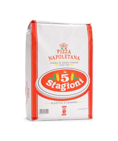 Le 5 Stagioni Pizza Neapolitan Italian 00 Pizza flour - (1kg X 2) 100% Italian Product to Prepare a True Napoletana Pizza.