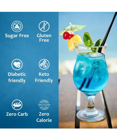 Syruvia Mermaid Sugar-Free Syrup - 0 Calorie - Premium Flavoring Syrup for Tea Italian Sodas Beverages Desserts Ice Cream Cocktails & Mocktails - Kosher Gluten Free - 25.4 fl oz. Sugar-Free Mermaid - Buy Online on GoSupps.com