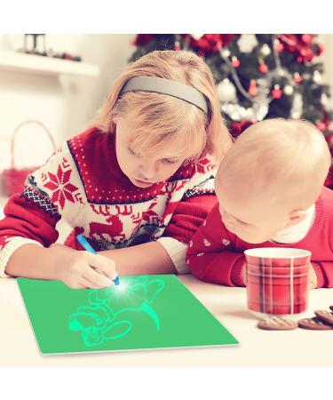 TOHETO Light Drawing Board for Kids A3+A5 - Educational Painting Writing Pad with Magic Pens for Toddlers - Perfect Christmas & Birthday Gift for Girls and Boys - Buy Online on GoSupps.com
