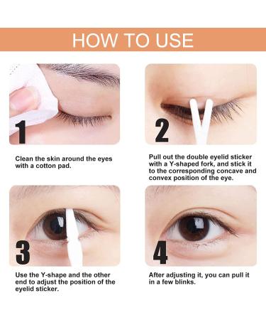 LDREAMAM 480 PCS Eyelid Tape Lifter Strips with Droopy Lift Cream - Big Eye Tools for Uneven Monolids - Fork Rods & Tweezers - Buy Online on GoSupps.com