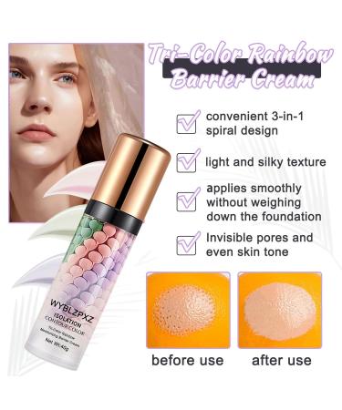 Tri-Color Color Corrector Isolation Cream - One Step Facial Serum Primer & Flawless Foundation for International Shipping - Buy Online on GoSupps.com