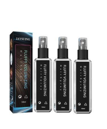 Volumizing Hair Gel Hair Thickener Spray Fluffy & Volumizing Hair Spray Non greasy Non sticky Long-lasting Bright Suitable for All Hairstyles (3pcs)