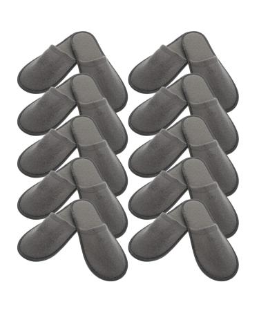 Disposable Shoes 10 Pairs Non-Slip Guest Slippers Non-Slip Hotel Shoes Outside Pedicure